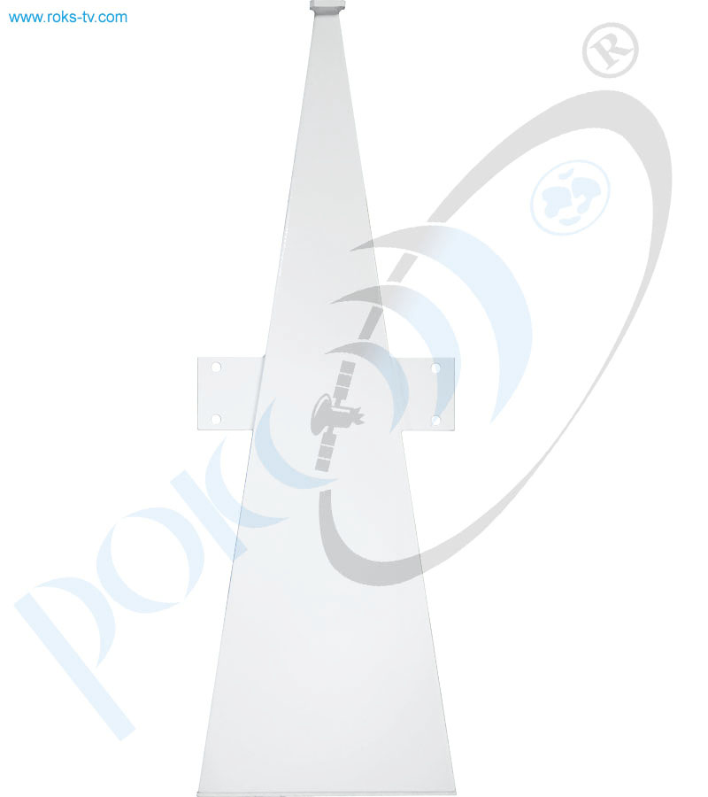 Long sector antenna ku band h pol 120 deg front 